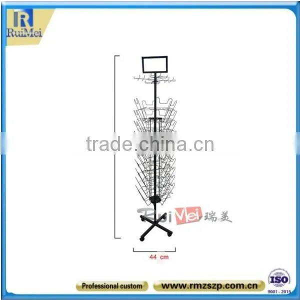 Floor Standing Detachable Metal WIre Magazine Rack