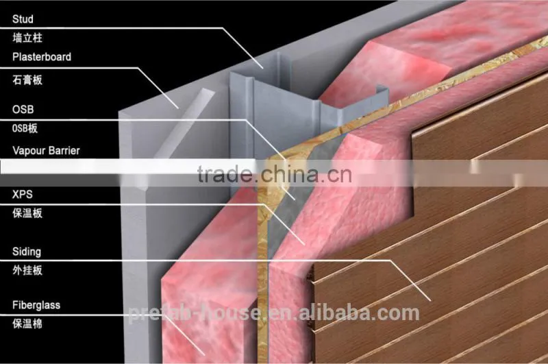 Fashional designed modern prefab light steel villa