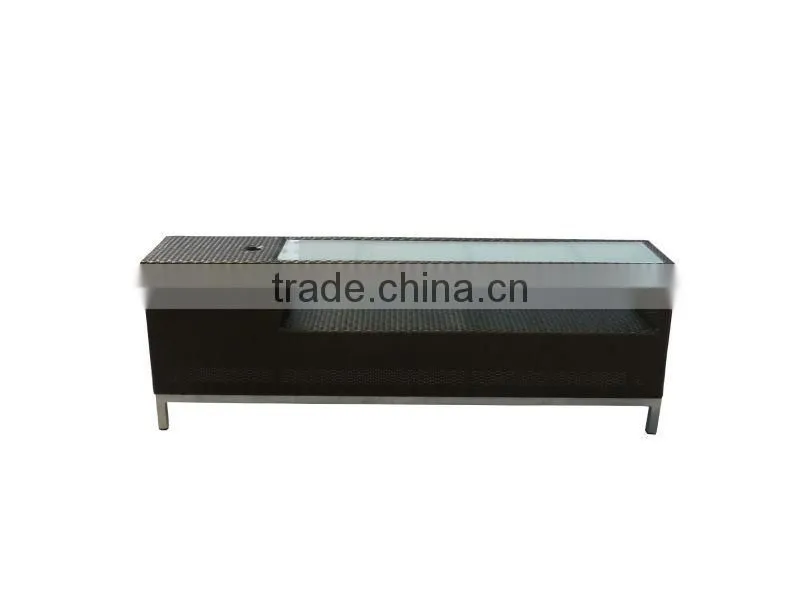 CF799CT Long coffee table with unbrella hole