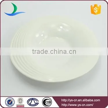 Wholesale hand made cheap porcelain food plate for pasta