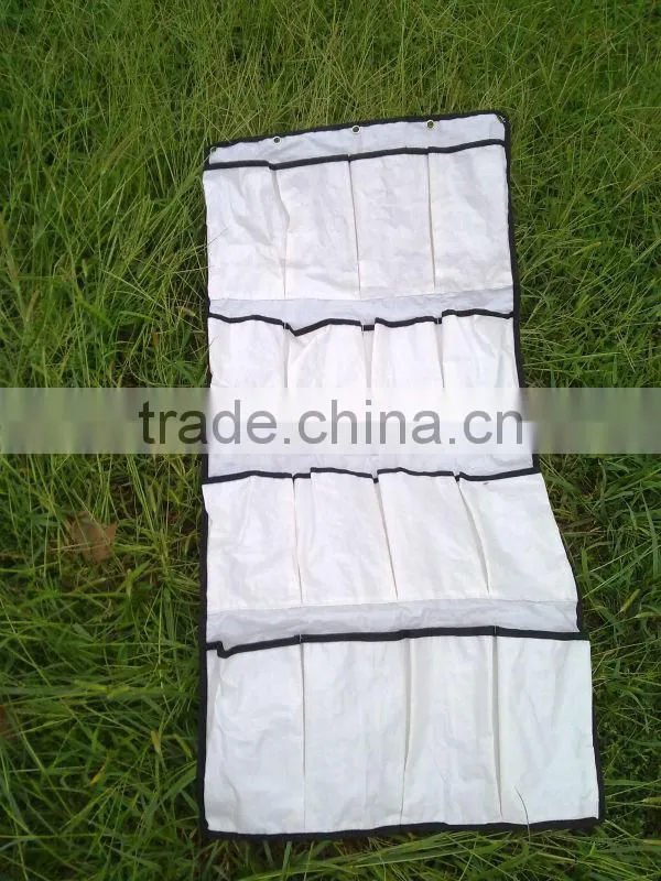 PP White Hanging Grow Bags with 12 pockets
