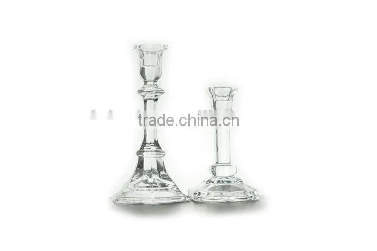 Tall crystal votive candle holder wedding gift