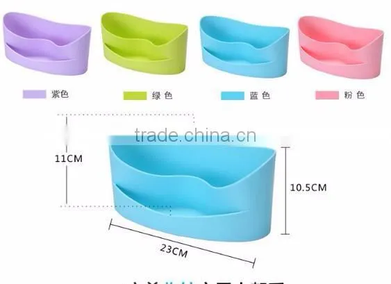 cy271 Multi-Purpose PP Plastic Desktop Storage Box Case Pen Pencil Holder Plastic Cosmetics Make Up office Desk Organizer