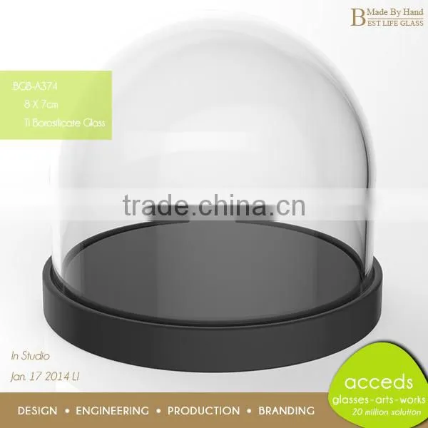 Wholesale Handmade Glass Bell Jar Candle Holder