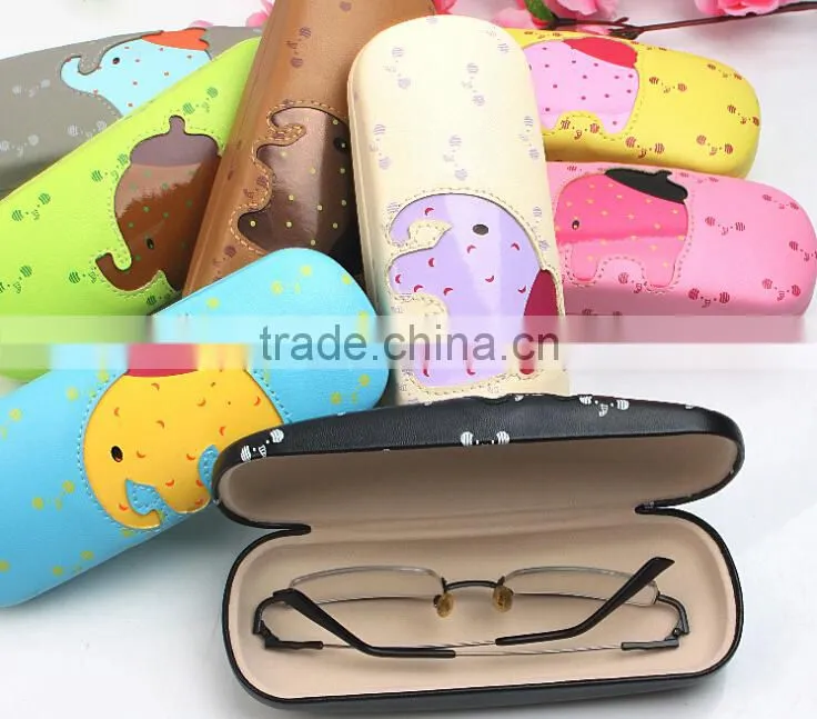 Supply fashion cute baby elephant Glasses case