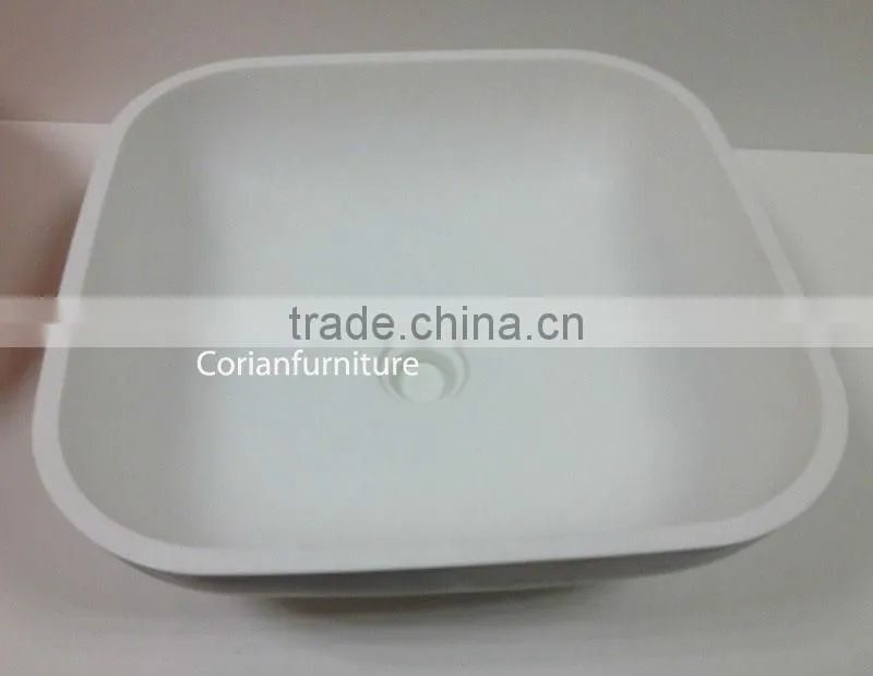 New design bathroom vanity solid surface bathroom art basin