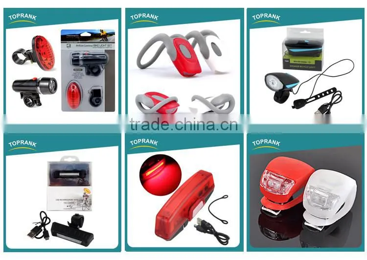 Super bright waterproof safety bike rear light usb rechargeable led bike light
