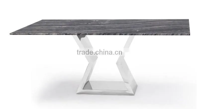 FF-071 factory price stainless steel dining table base metal furniture legs