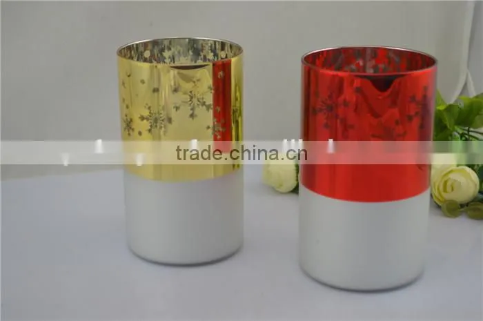 metal floor candle stand shaped glass jars