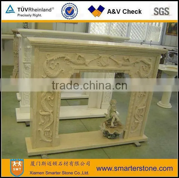 Modern White Marble Fireplaces On Sales