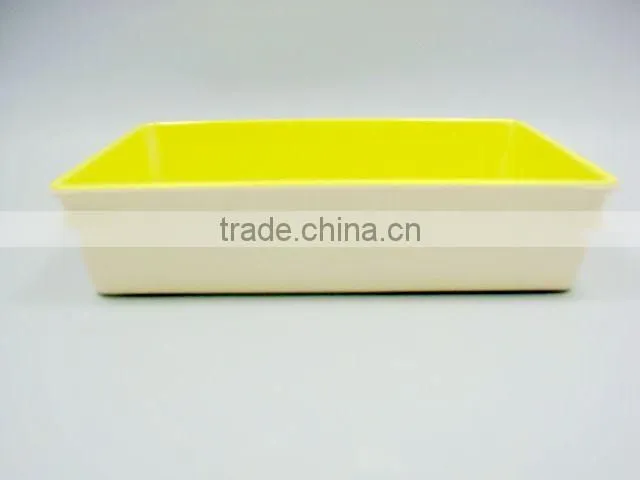 Rectangular melamine snack fruit food tray