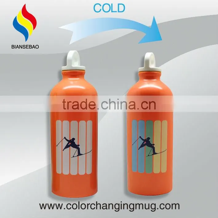 Cold color changing Aluminium Bottle
