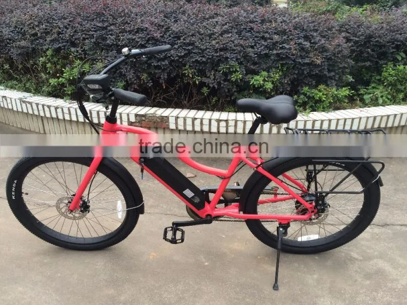 hot sell electric beach cruiser hidden battery electric bike for lady