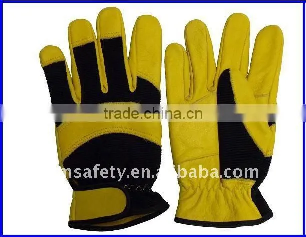Green pig leather gloves with ce certificateZM350-H