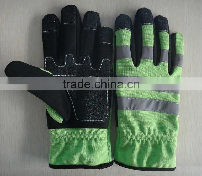 High Visibility Mechanics Gloves ZJM43