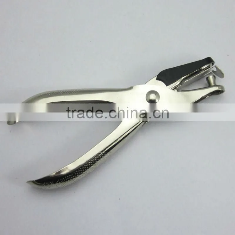 Light force easy taking all metal single hole hand held hole punch