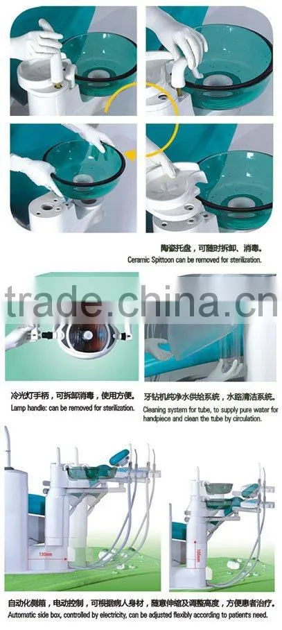 Chair mounted dental chair dental