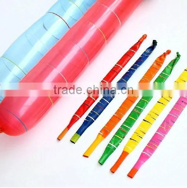 Hot Sale Colorful Latex Free Balloon Magic Rocket Balloon Long Shape Party Balloon