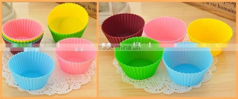 China Manufacture Wholesale Baby Bake Cake Silicone Cupcake Mold
