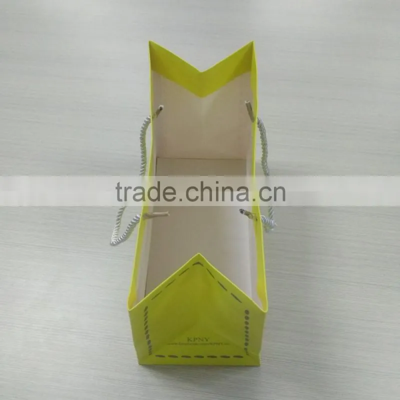 Shenzhen Factory Custom Printed Paper Gift Bag with drawstring For Wholesale