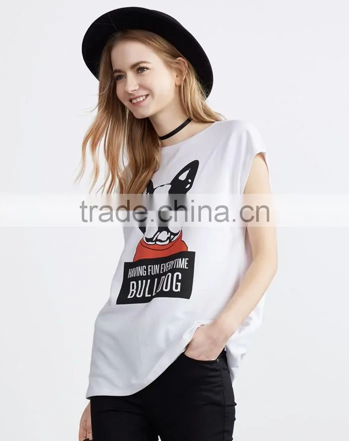 Stylish cute printed hot girls sexy tank tops