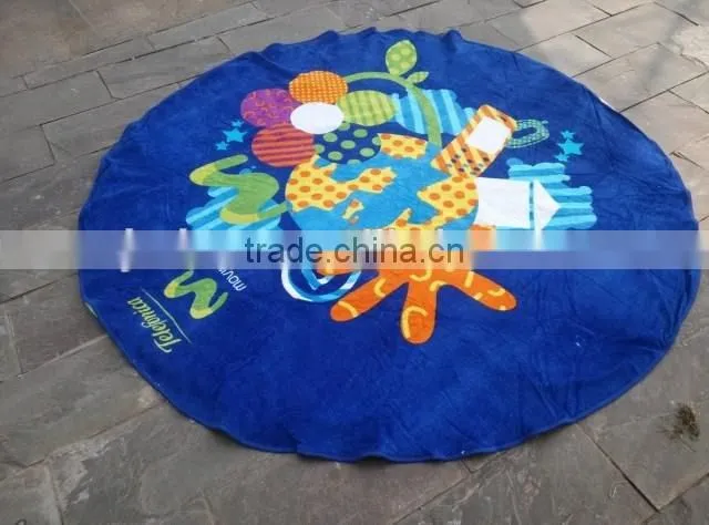 Custom Design Print 100% Cotton Round Beach Towels
