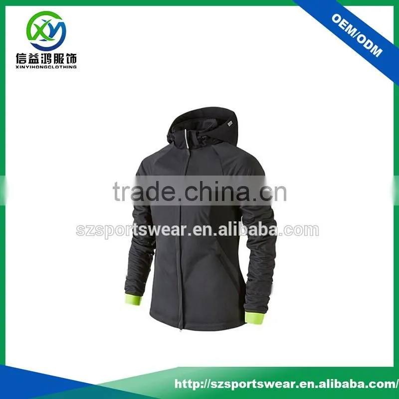 Heavyweight 100%Polyester Zipper Jersey Jackets For Women custom