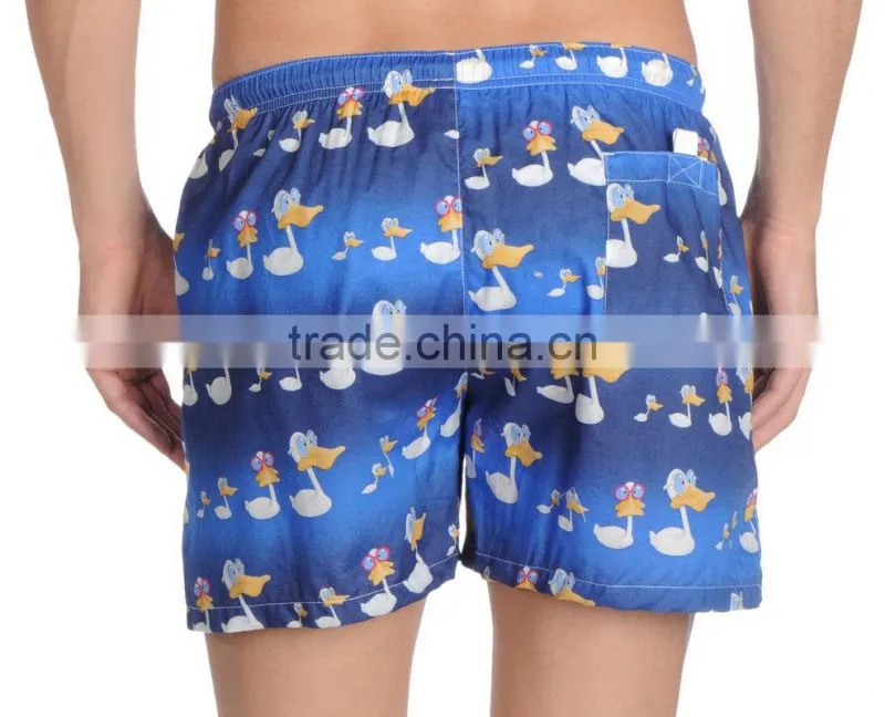 Custom sublimated printing fabric swimwear mens swimwear