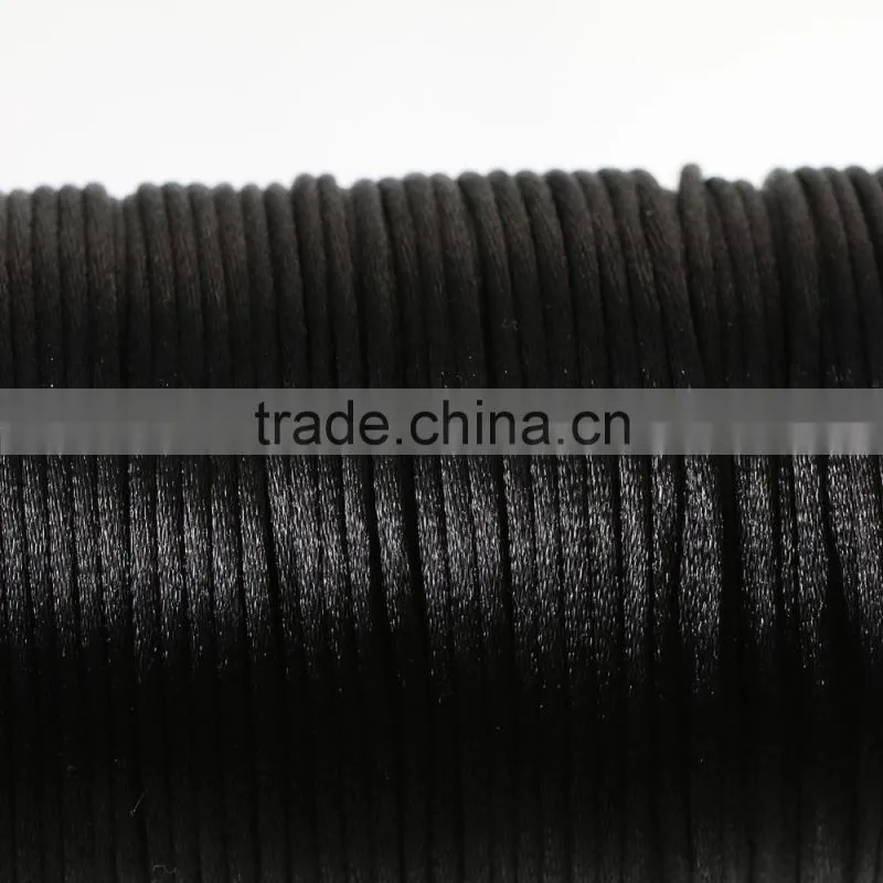 High Quality String Materials Black 2mm Terylene Jewelry Thread Cord
