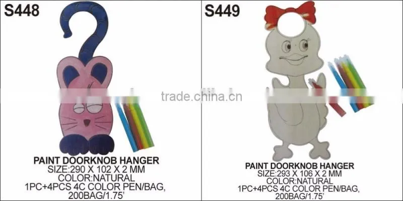 DIY Door Hanger Tag, door knob memo hanger