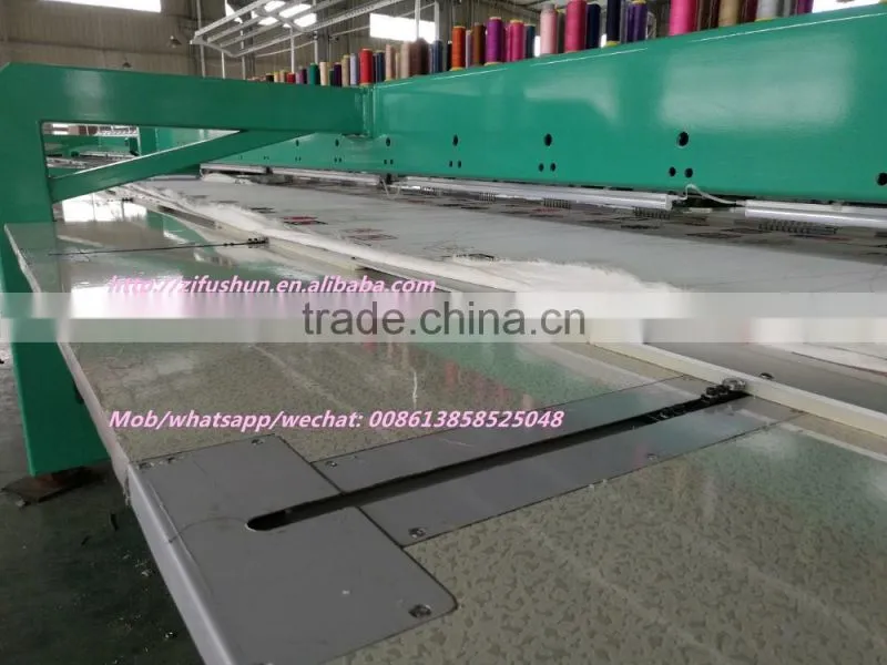 fushun 912 9colors 9needles 12heads flat computerized embroidery machine