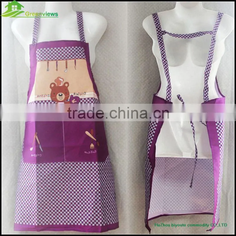 Cheap wholesale printing design kitchen cooking bib apron adult custom printed disposable bibs aprons