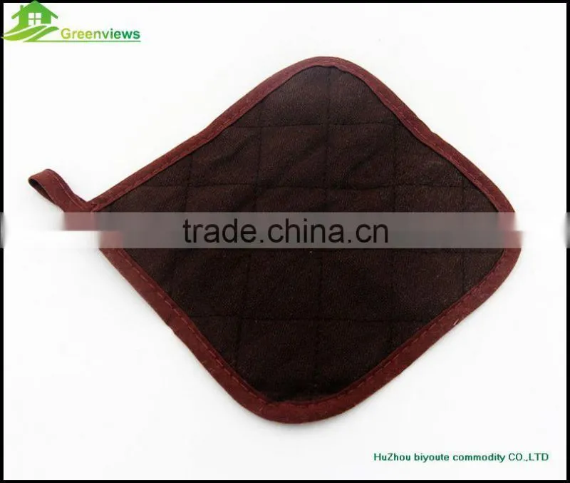 promotion customized white printed polyester kitchen thick pot holder