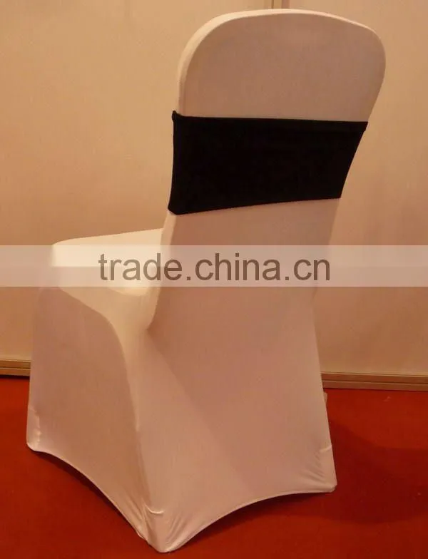 wedding organze chair sashes white stretch spandex banquet chair cover