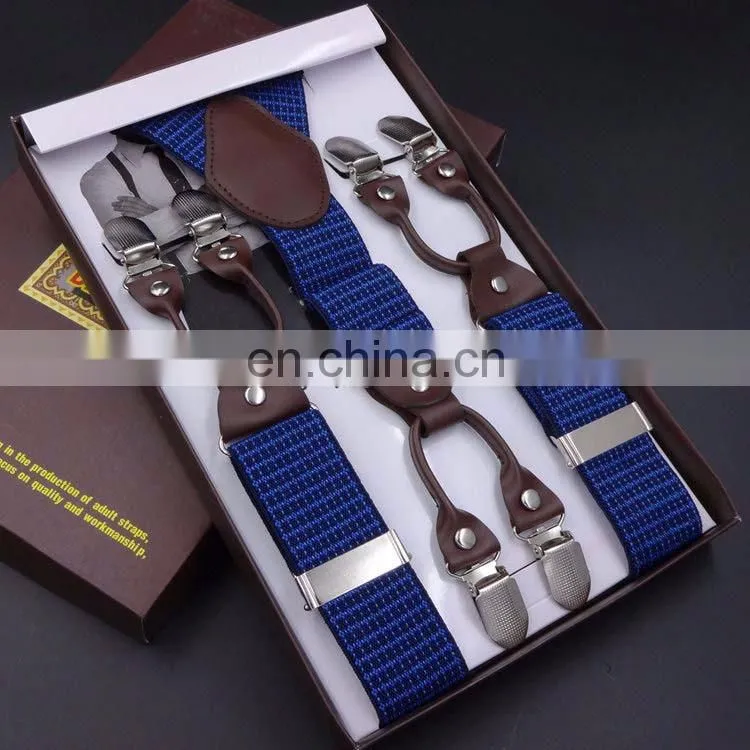 Fashion wholesale high quality 3.5cm jacquard suspenders
