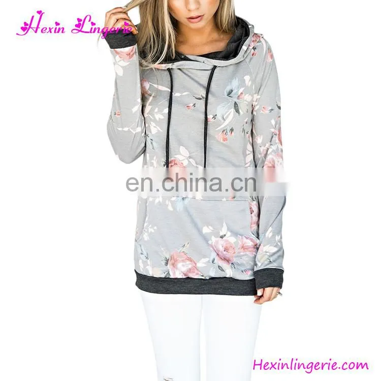 NO MOQ gray long sleeves velvet new design oversized hoddie sweatshirt