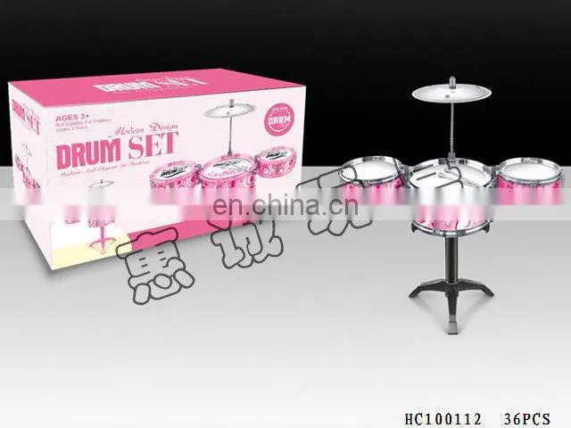 Alibaba wholesale portable pink musical instruments drum set with cheap price