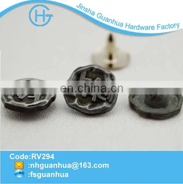 fashion Irregular shape fasteners for pants rivet manufacturers