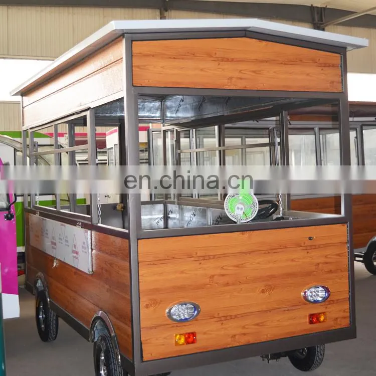 Street Mini Hot Dog Motorcycle Vending Mobile Fast Food Truck