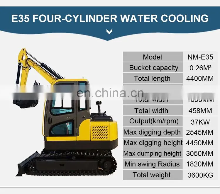 mini excavator machine towable 4 ton for sale with CE/ISO
