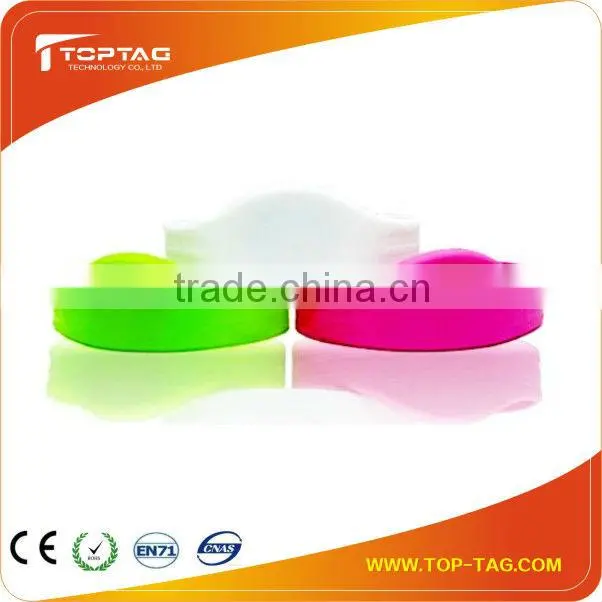2014 13.56MHz Silicone RFID Wristband RFID bracelet with soft printing