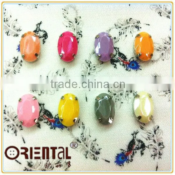 Fancy candy color claw crystal acrylic stone
