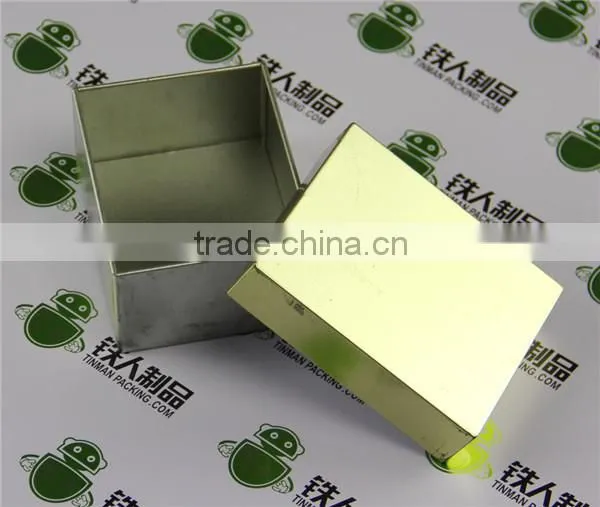 Square Metal Plain Tin Boxes