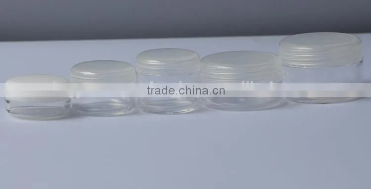 PS & PP High-Quality Pocket-Carrying Mini Capacity Cream Jar for Face-Care Lotion Sample Using Mini Jar Bottle with Screw Lid