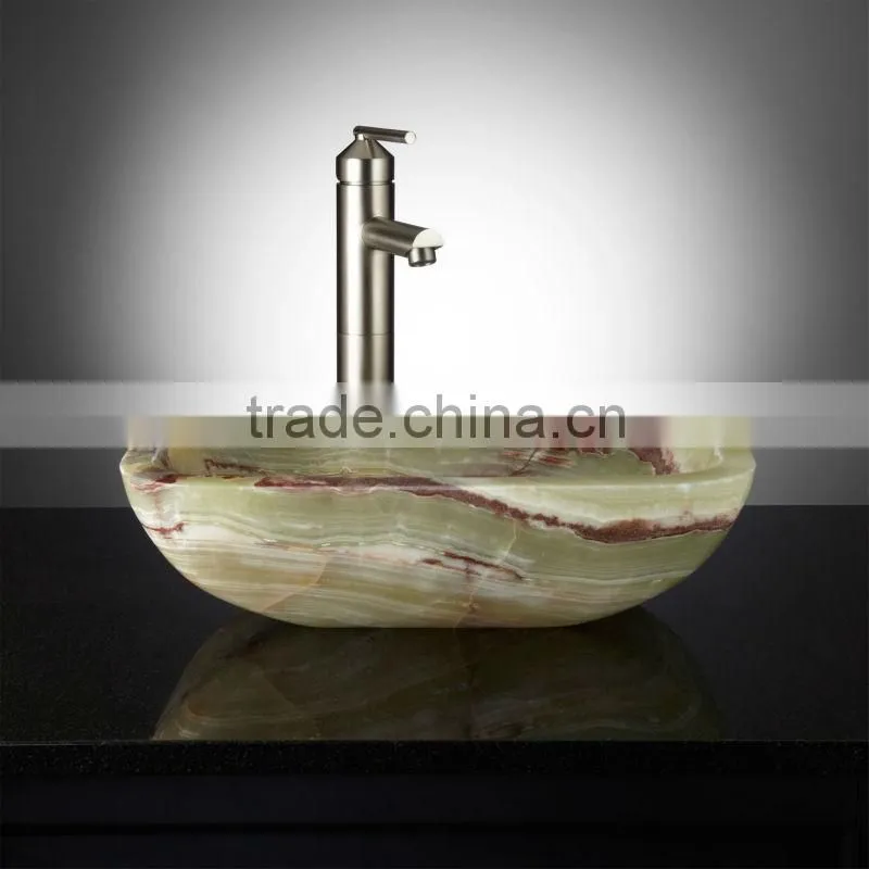 Green Onyx Pedestal Sink