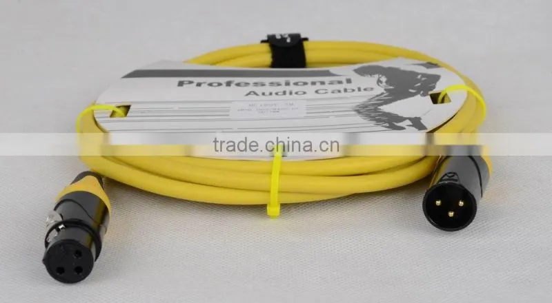 Professional 10ft black color female male microphone cable MC199Y-3M