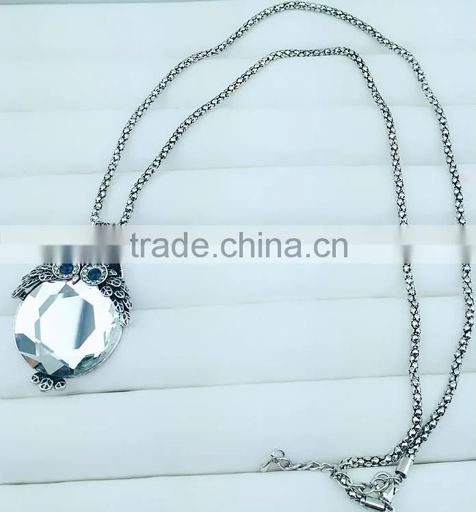 New products 2016 charms necklace jewelry owl necklace wholesale