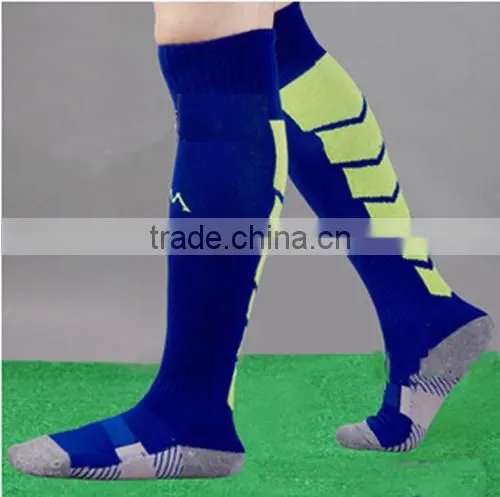 2015 fashion long compression socks blue compression socks