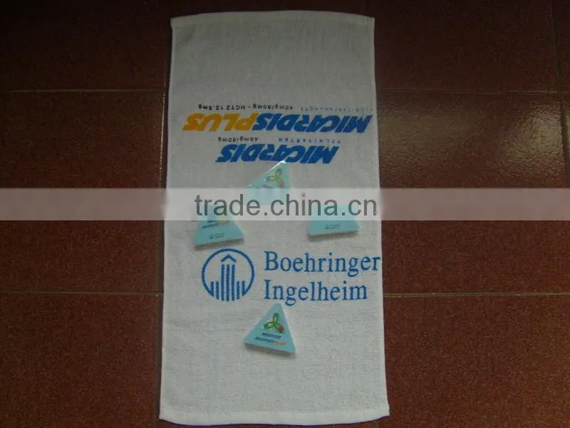 Medicine promotional triangle shape compressed gift towel