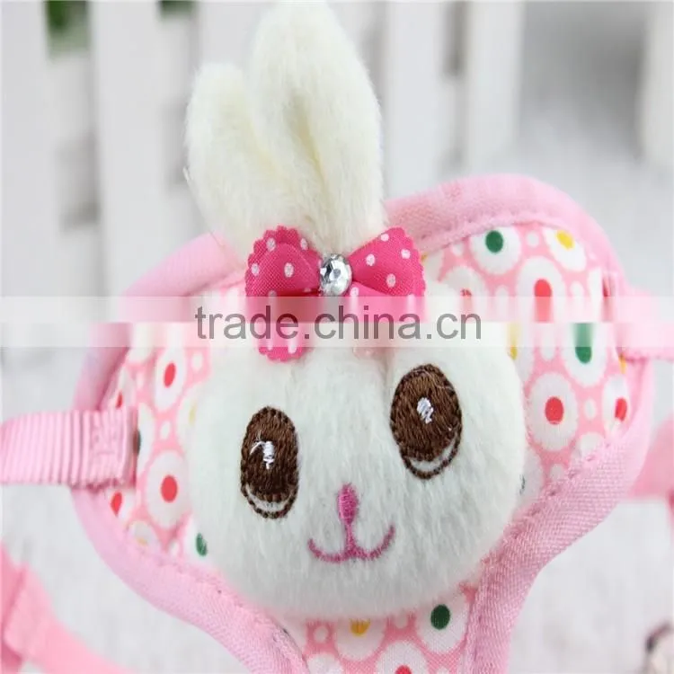 Cartoon chest and back new harness leash pet carriers dog rope pet supplies wholesale